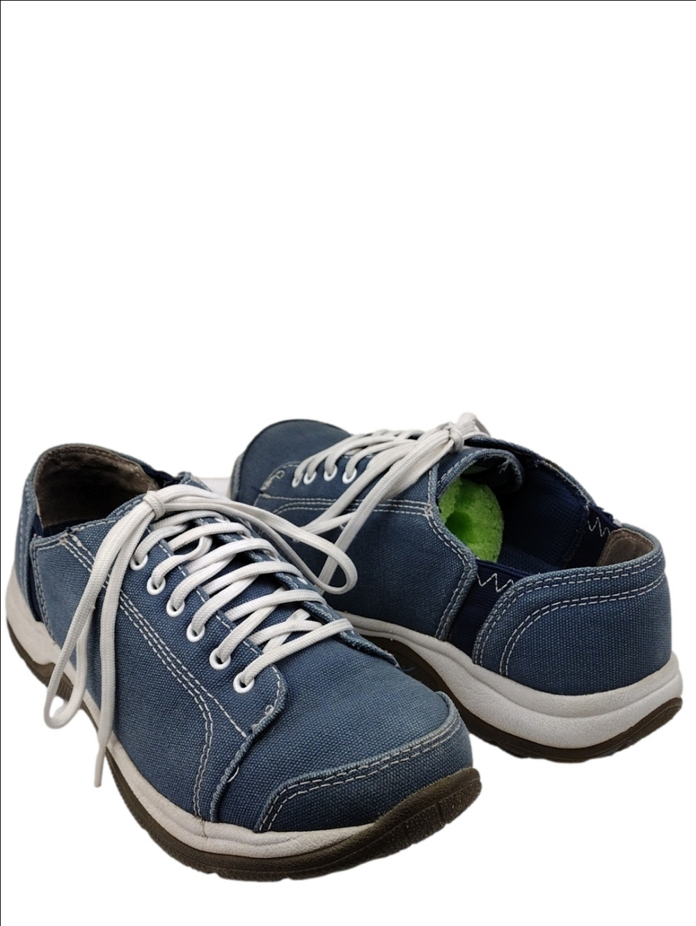 Cabela's Blue Denim Canvas Upper Lace Up Reinforced Toe Low Top Casual Sneaker